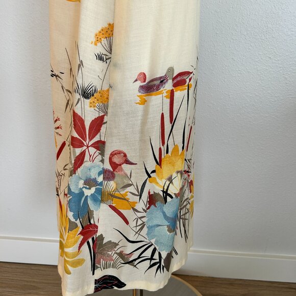 Vtg Midi Duck Dress - Picture 9 of 16